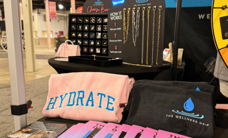 Image showing hydration towels and wellness products at The Wellness Drip, a premier wellness center offering IV therapy, hydration, and health revitalization services.